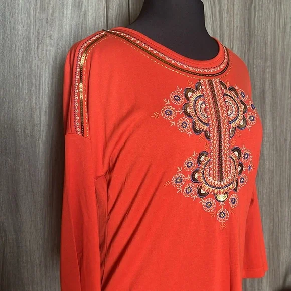 Chicos’s Embroidered Top - Picture 5 of 15